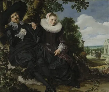 Wedding Portrait of Isaac Massa and Beatrix van der Laen by Frans Hals