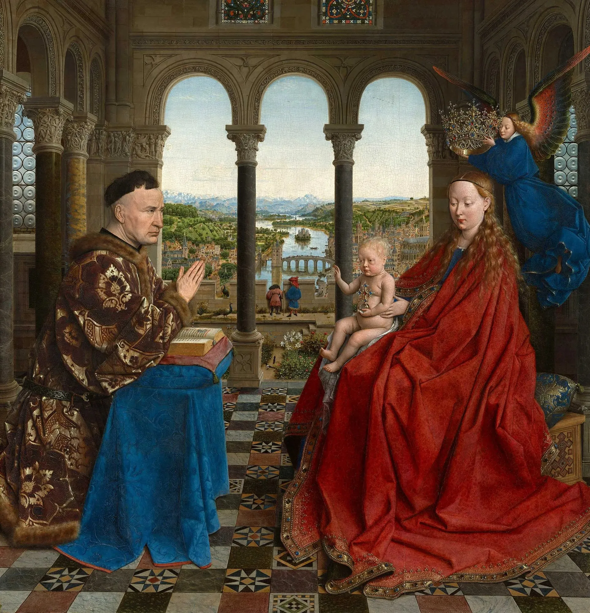 The Madonna of Chancellor Rolin by Jan van Eyck