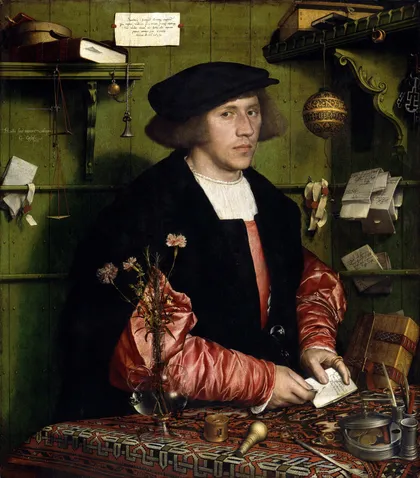 Portrait of the Merchant Georg Gisze by Hans Holbein the Younger