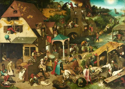 Netherlandish Proverbs by Pieter Bruegel the Elder
