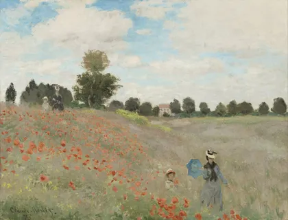 Poppy Field near Argenteuil by Claude Monet