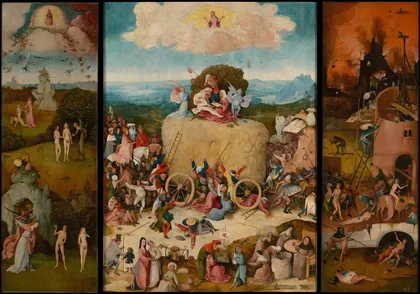The Haywain Triptych by Hieronymus Bosch