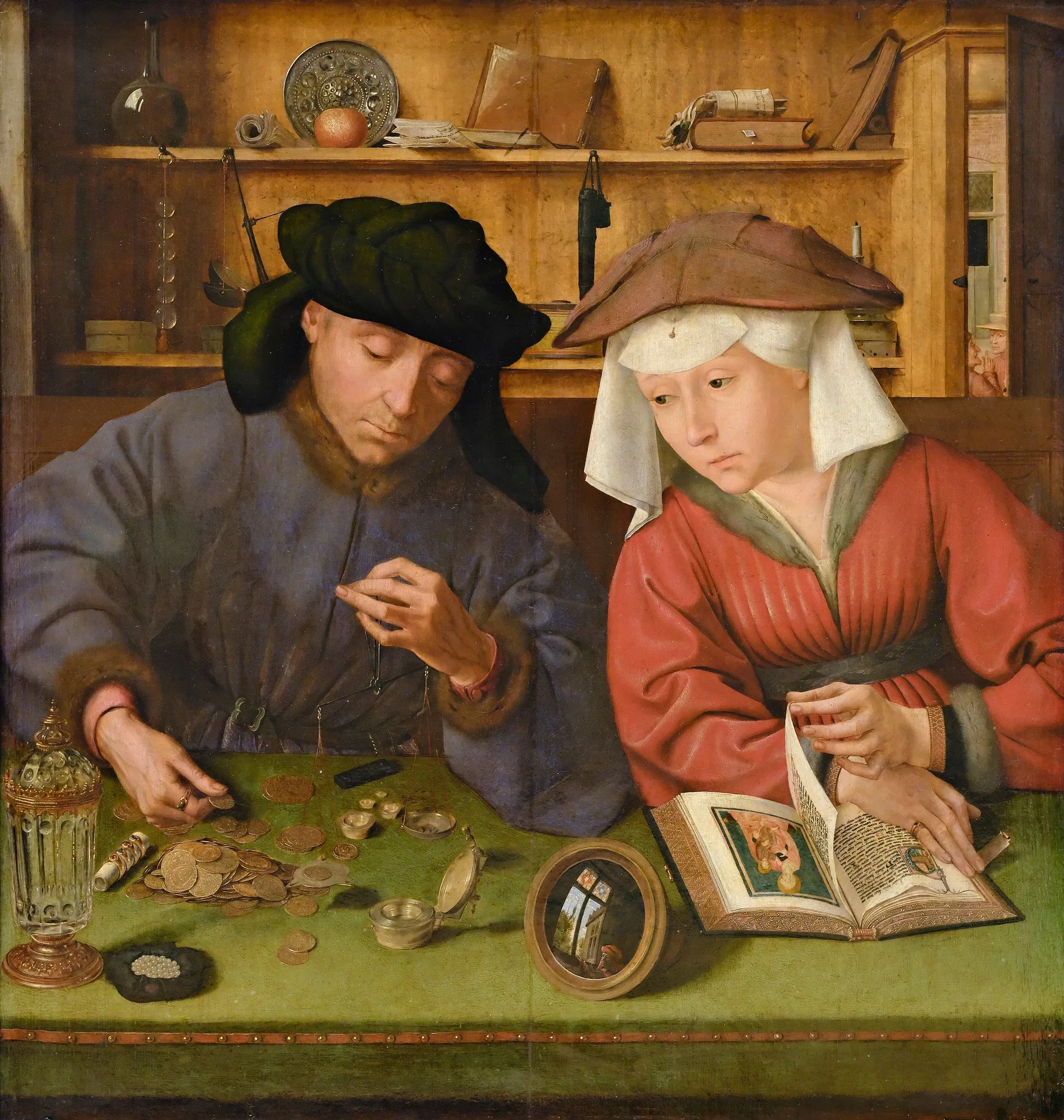 The Moneylender and His Wife by Quentin Matsys